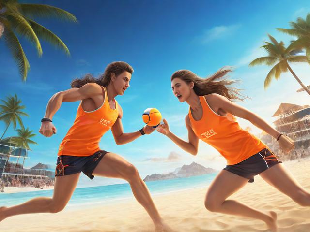 九游体育网站_ 世界沙滩排球橙色战队对抗，浪漫海岸线的激情碰撞