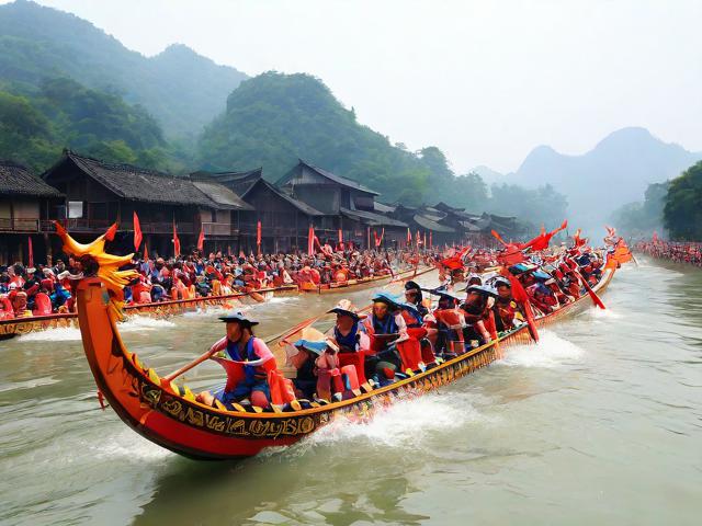 九游体育网站_ 乡村传统划龙舟赛，传承古老的水上文化，游戏划龙舟游戏规则