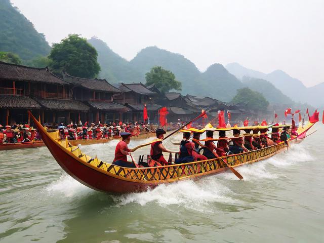 九游体育网站_ 乡村传统划龙舟赛，传承古老的水上文化，游戏划龙舟游戏规则