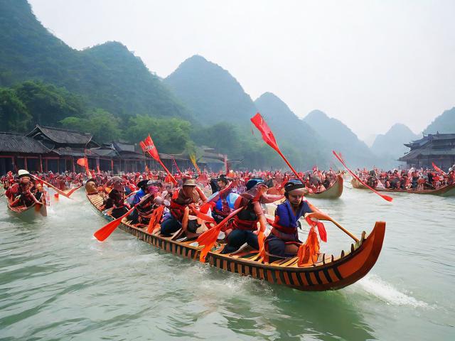 九游体育网站_ 乡村传统划龙舟赛，传承古老的水上文化，游戏划龙舟游戏规则