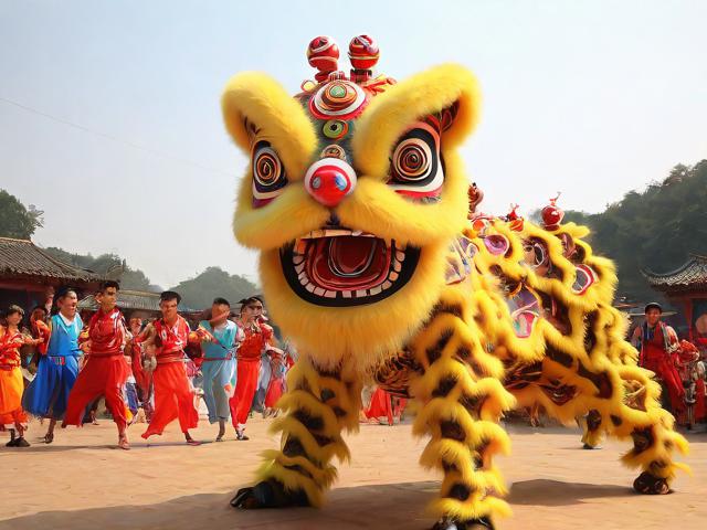 九游体育网站_ 乡村传统舞狮比赛，文化的节奏与运动的激情