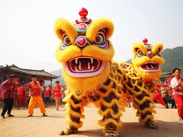九游体育网站_ 乡村传统舞狮比赛，文化的节奏与运动的激情