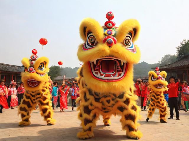 九游体育网站_ 乡村传统舞狮比赛，文化的节奏与运动的激情