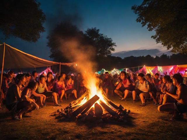 九游体育网站_ 乡村篝火晚会运动会，乡土气息浓郁的运动盛典，篝火晚会集体游戏